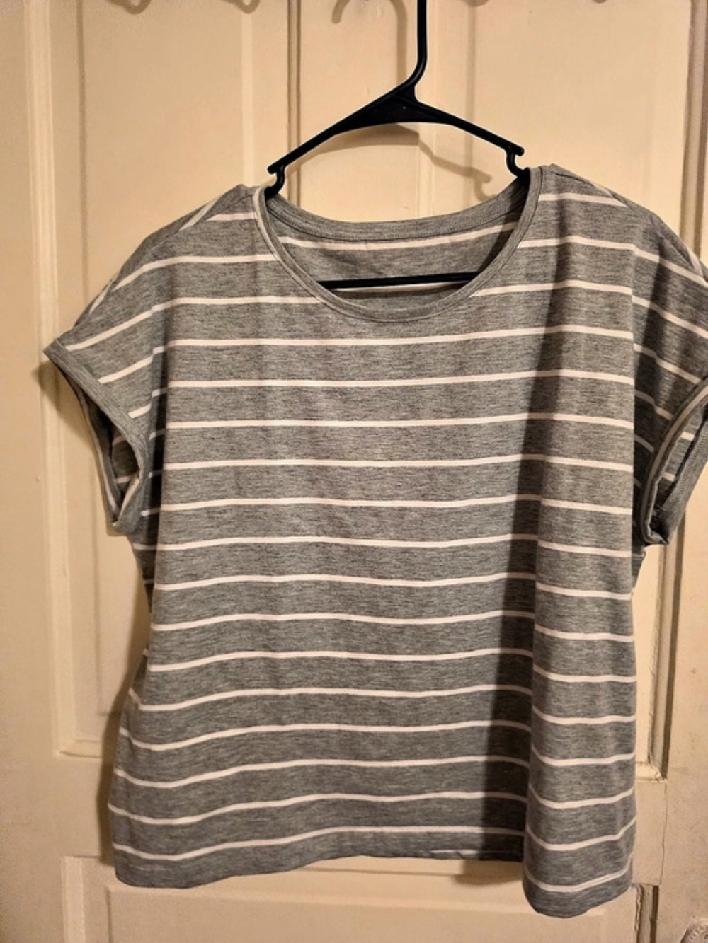 Zyia Active Striped Short Sleeve Top Size Medium